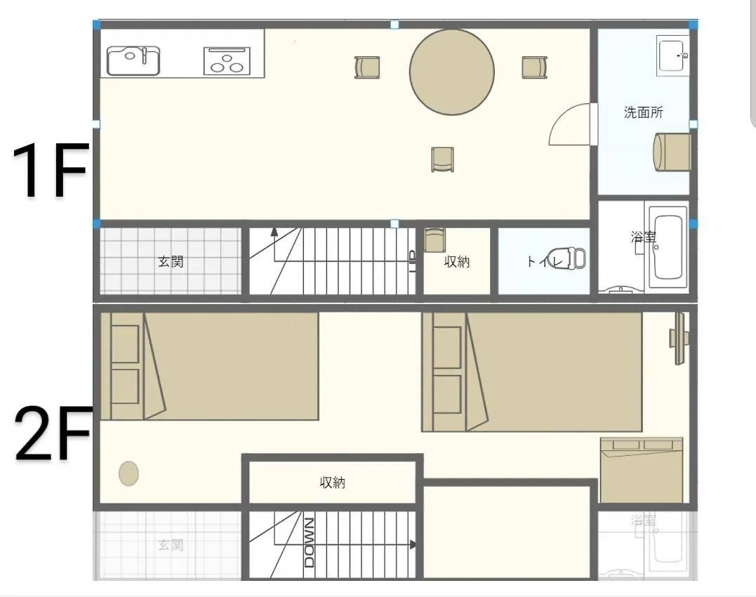 Apartmán Healing Inn Osaka Fukushima Japonsko